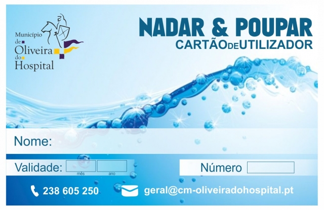 Município de Oliveira do Hospital lança cartão “Nadar &amp; Poupar” para incentivar utilização da piscina municipal