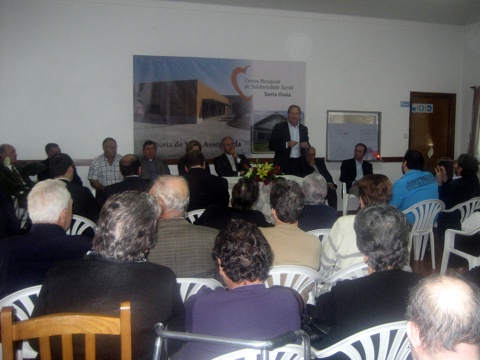 Cerimónia de inauguração das obras de ampliação do Centro Paroquial de Solidariedade Social de Santa Ovaia